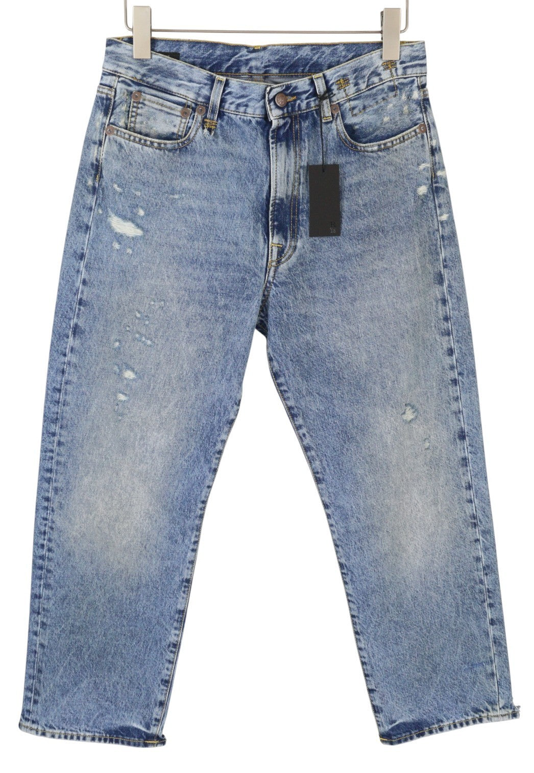 R13 Boyfriend moteriški džinsai 28 Bain W Rips Distressed Cropped Faded PS25 RRP599 