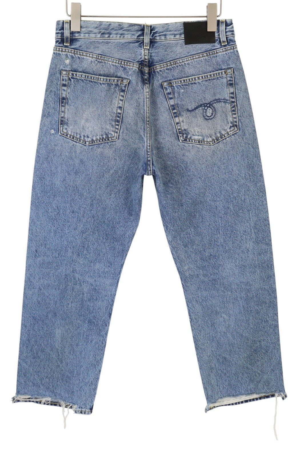 R13 Boyfriend moteriški džinsai 28 Bain W Rips Distressed Cropped Faded PS25 RRP599 