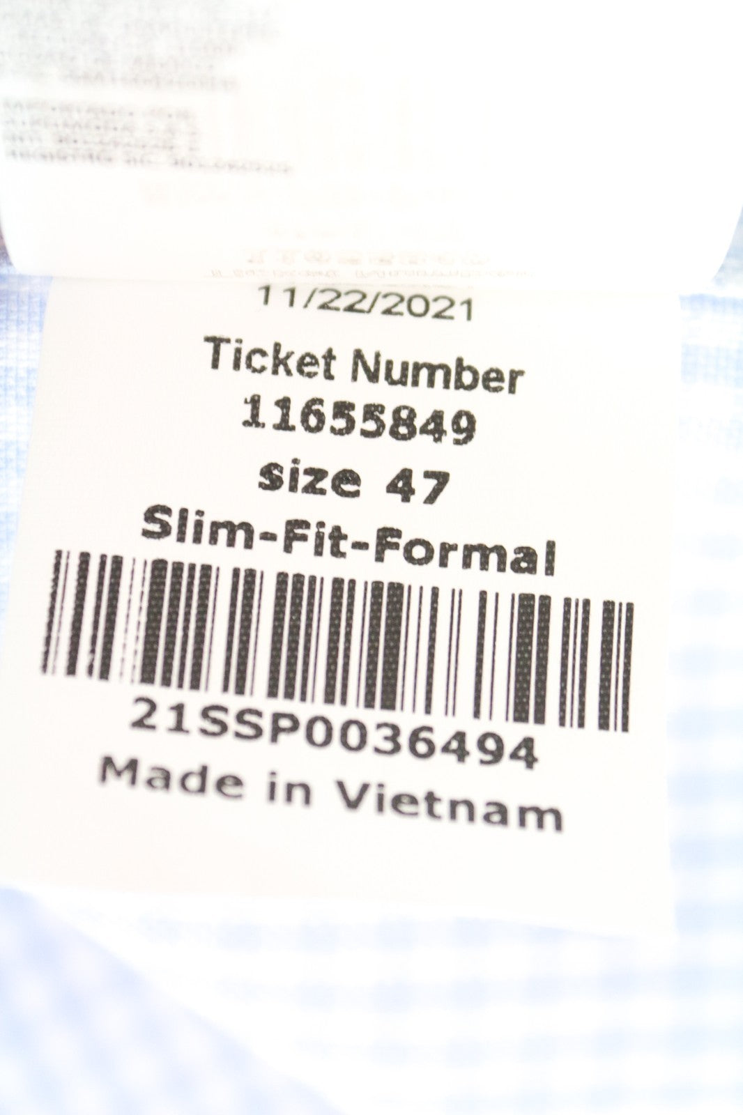 SUITSUPPLY vyriški formalūs marškinėliai 47 mėlyni, ploni, languoti, ilgomis rankovėmis, grynos medvilnės 