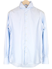 SUITSUPPLY vyriški oficialūs marškiniai 37/14,5 mėlyni itin ploni grynos medvilnės ilgomis rankovėmis 