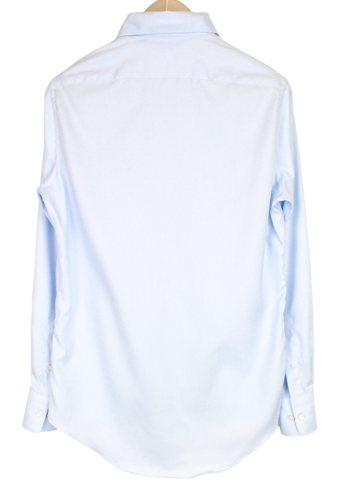 SUITSUPPLY vyriški oficialūs marškiniai 37/14,5 mėlyni itin ploni grynos medvilnės ilgomis rankovėmis 