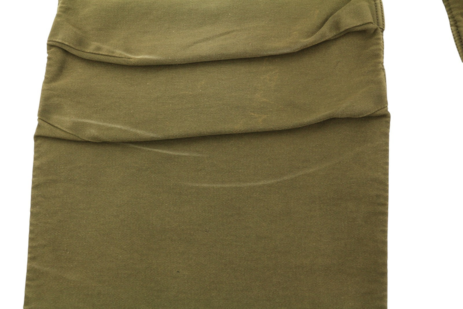 R13 moteriškos kelnės iki kulkšnių, 28, alyvuogių spalvos, dažyta moleskine, FW25, RRP1199 