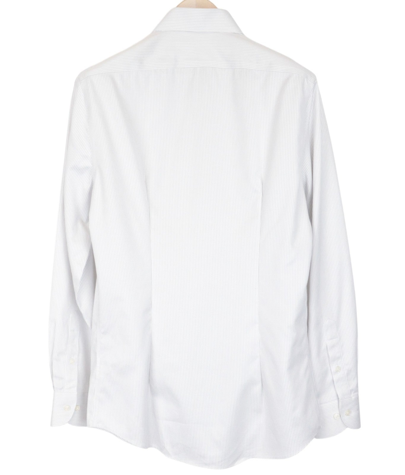 „SUITSUPPLY“ vyriški formalūs marškinėliai, 39/15.5, pilki dryžuoti, ploni, melanžo spalvos 