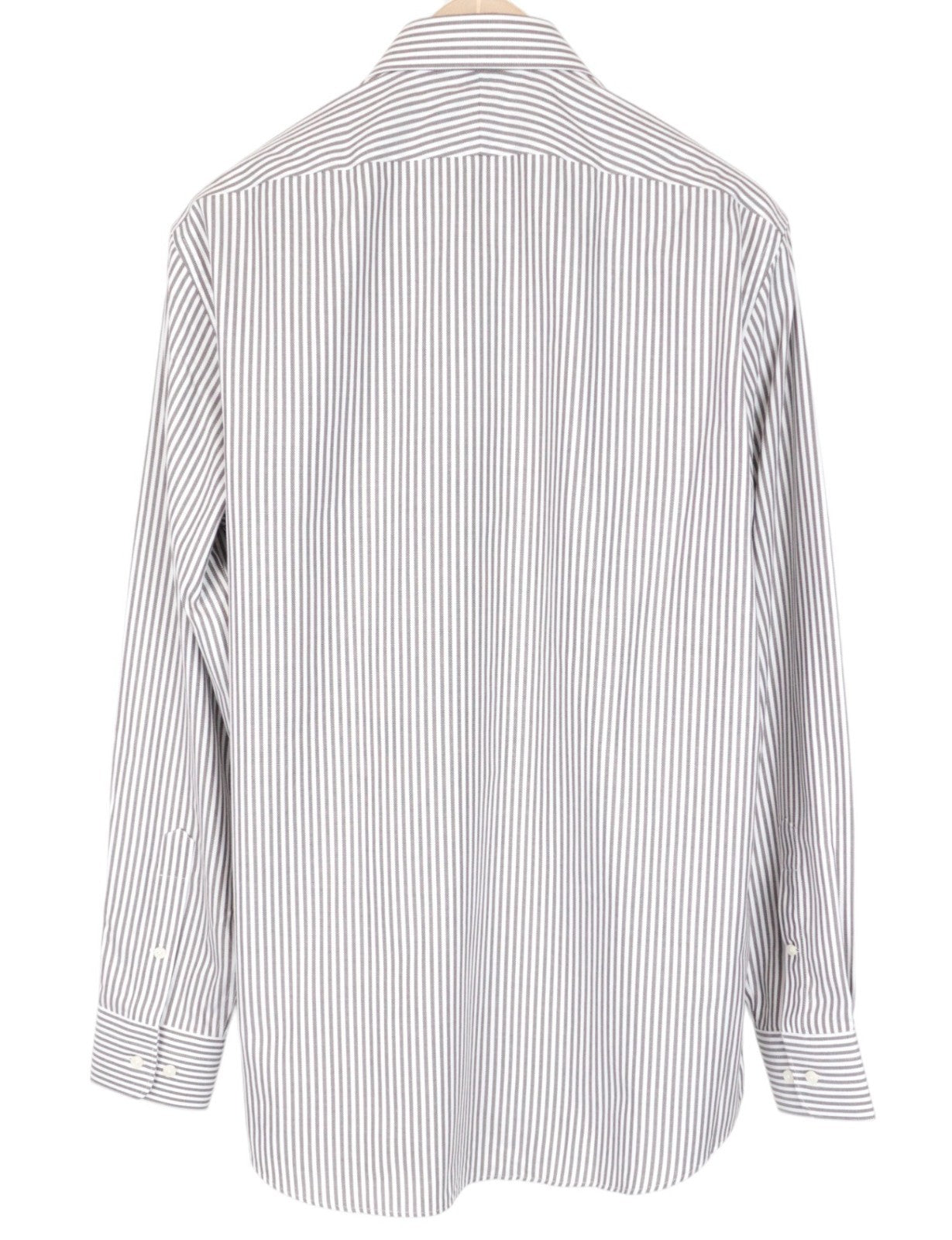 „SUITSUPPLY“ vyriški formalūs marškinėliai, 41/16, „Traveller Slim Fit“, rudi dryžuoti melanžo spalvos 