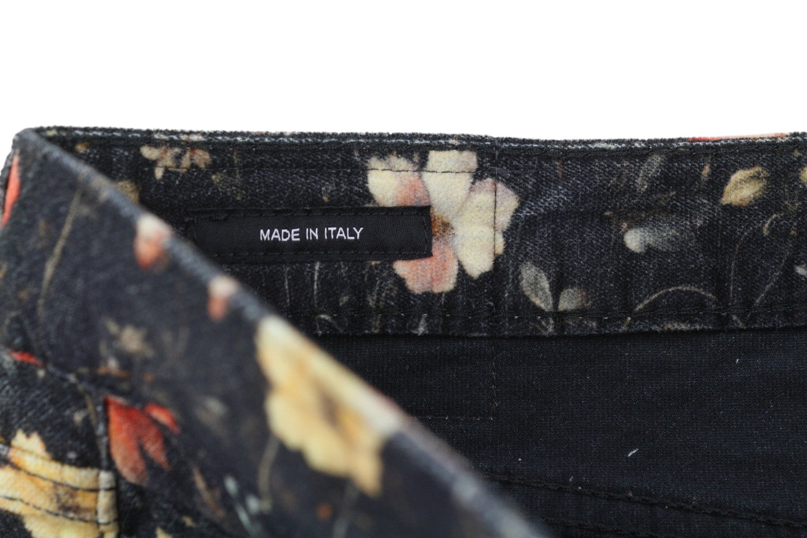 R13 berniukiški tiesūs moteriški džinsai 28 mėnulio žiedlapių aksominis gėlių raštas iki kulkšnies FW25