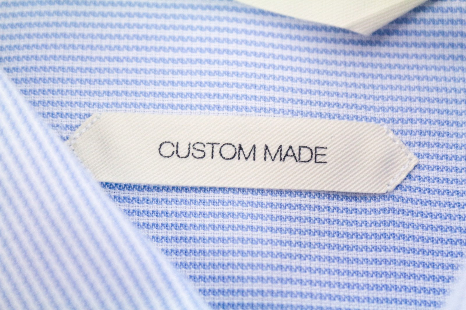 SUITSUPPLY Men's Formal Shirt 43L/17L Slim Fit Striped Light Blue Melange