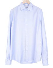 SUITSUPPLY Men's Formal Shirt 41L/16L Slim Striped Light Blue Melange