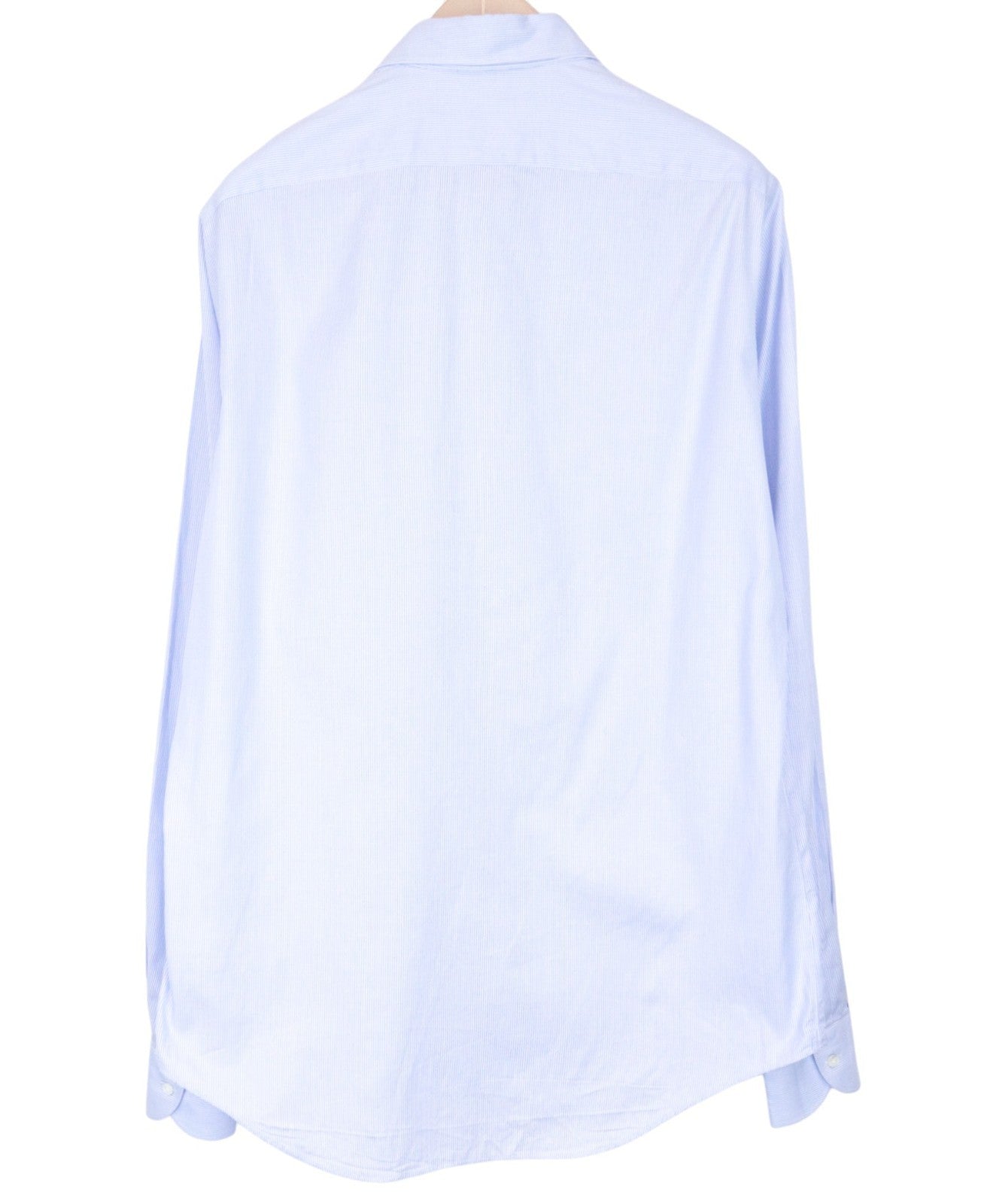 SUITSUPPLY Men's Formal Shirt 41L/16L Slim Striped Light Blue Melange