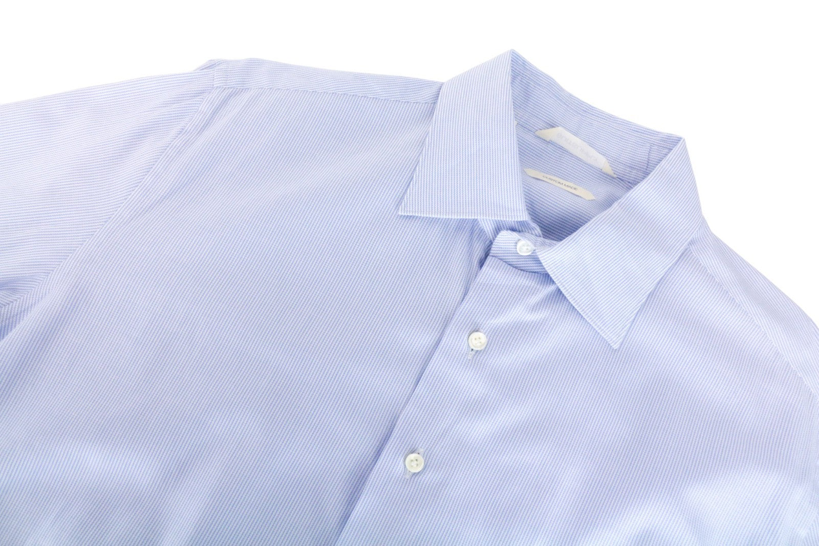 SUITSUPPLY Men's Formal Shirt 41L/16L Slim Striped Light Blue Melange