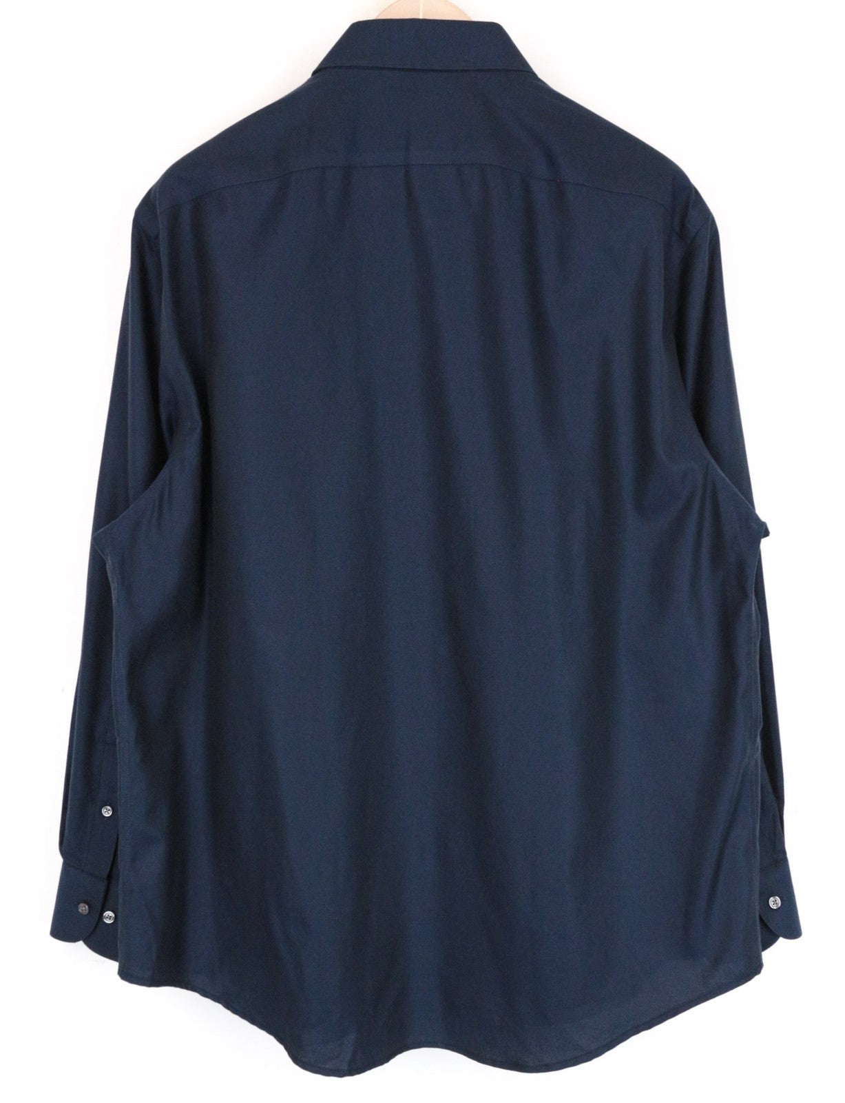 „SUITSUPPLY Traveller“ vyriški formalūs marškinėliai, 45/17,75, tamsiai mėlyni, ploni, ilgomis rankovėmis, medvilniniai 