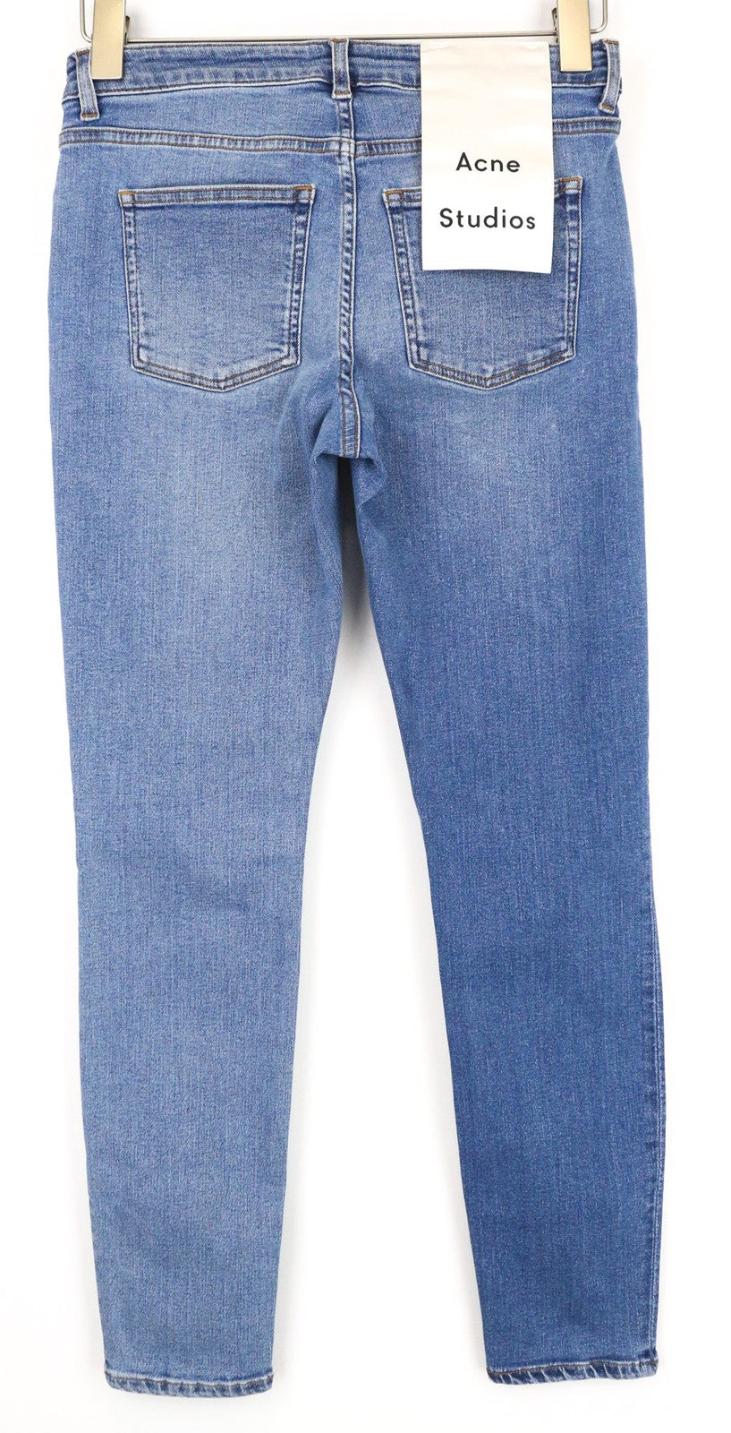 ACNE STUDIOS Women's Jeans W28 L32 Skinny Blue Stretch Denim 5-Pocket Wash