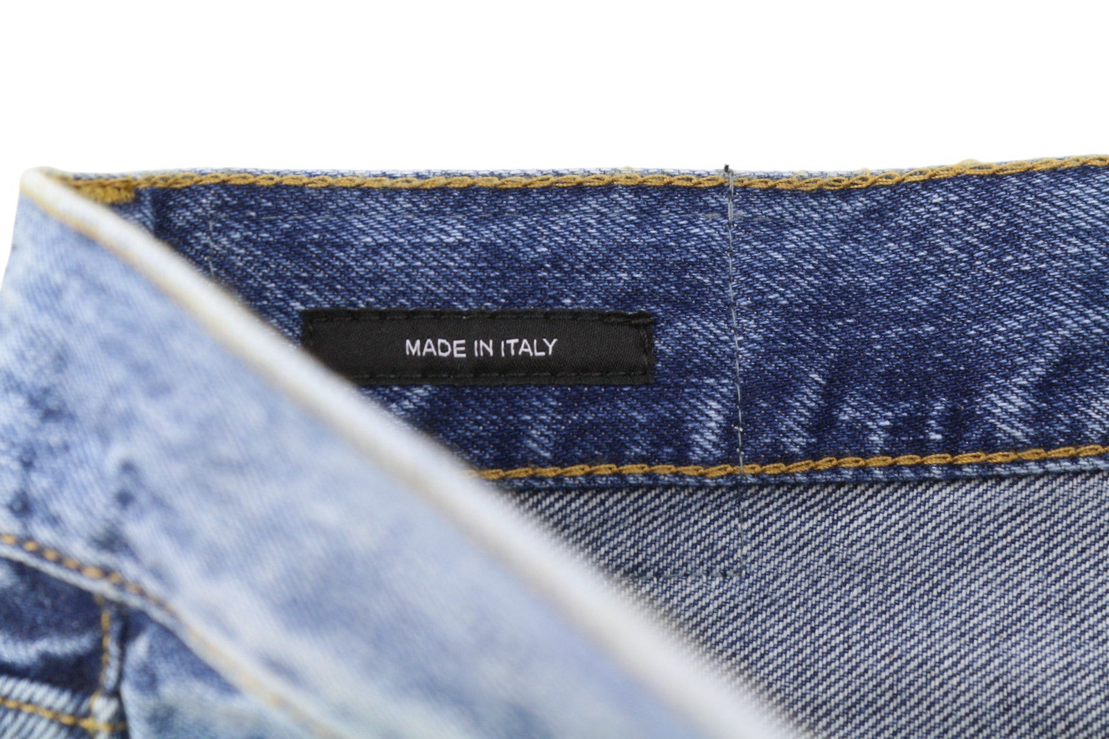 R13 Boyfriend moteriški džinsai 26 Jasper ūsai su išblukusiu trumpinimu, mėlyni PF25 