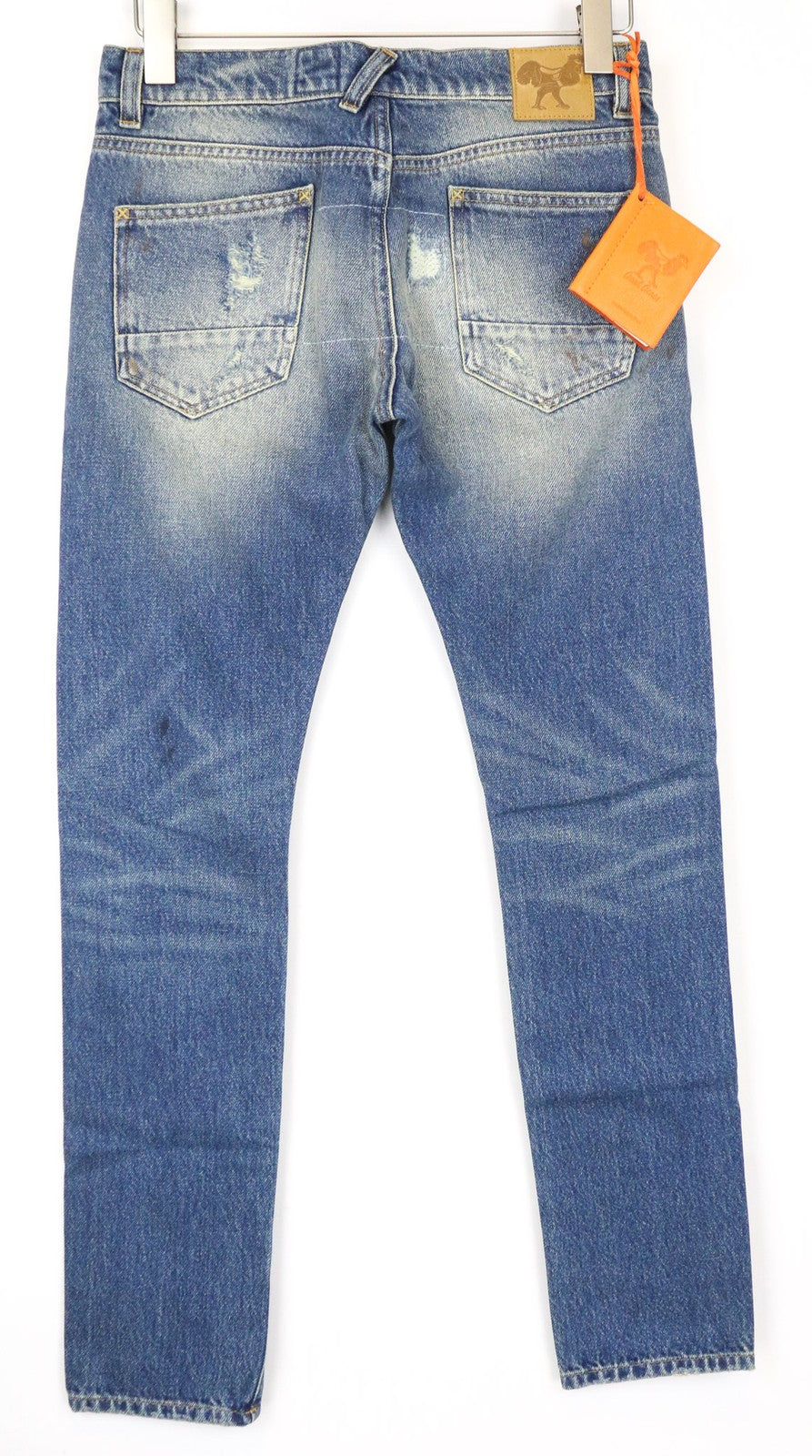 GOOD GENES Women's Jeans W26 Slim Ripped Wash Blue Pure Cotton Distressed