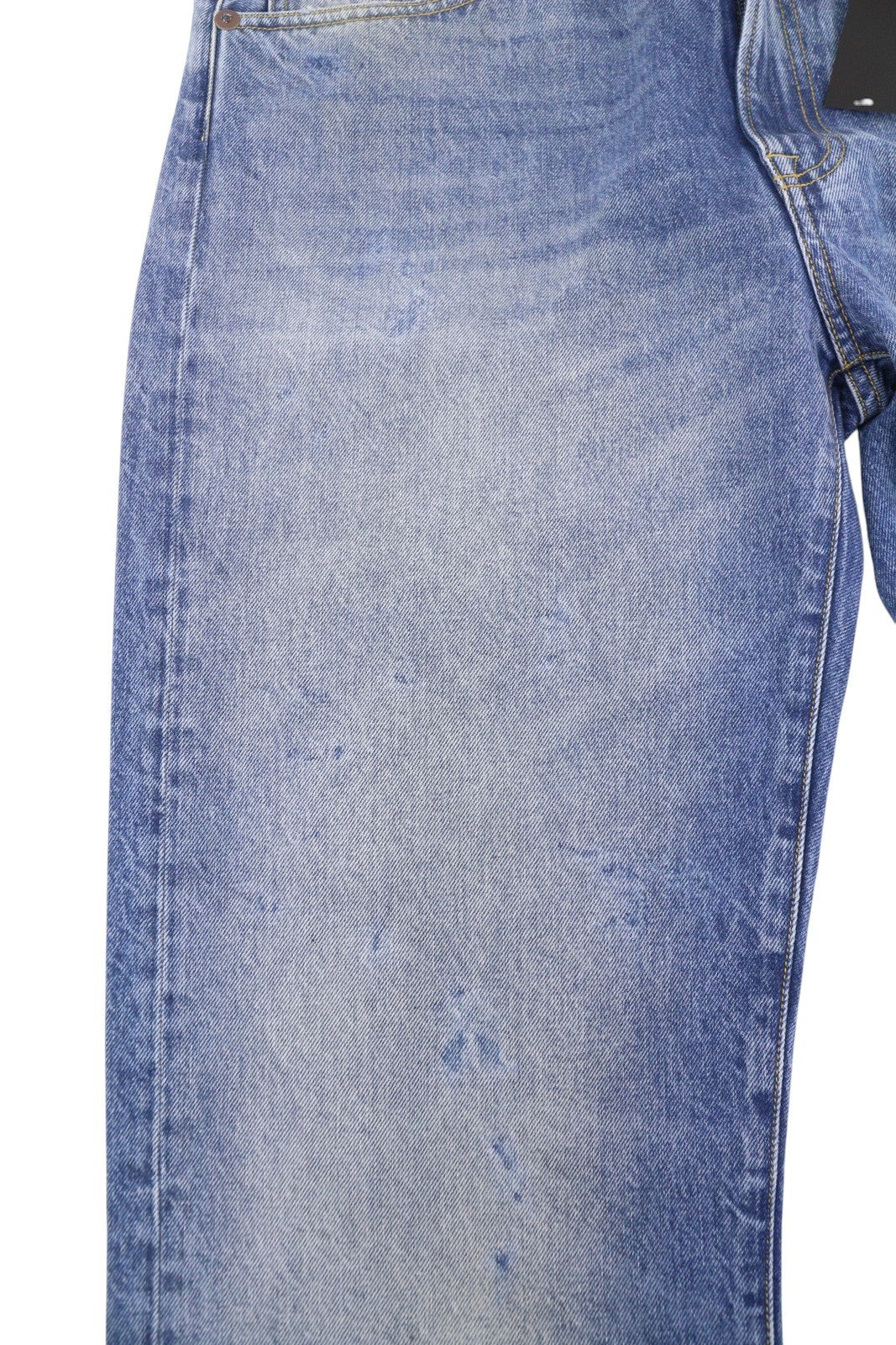 R13 Cuffed X-BF moteriški džinsai su rankogaliais, 29 Jasper Straight ūsai, išblukusi mėlyna spalva, užtrauktukas PF25 