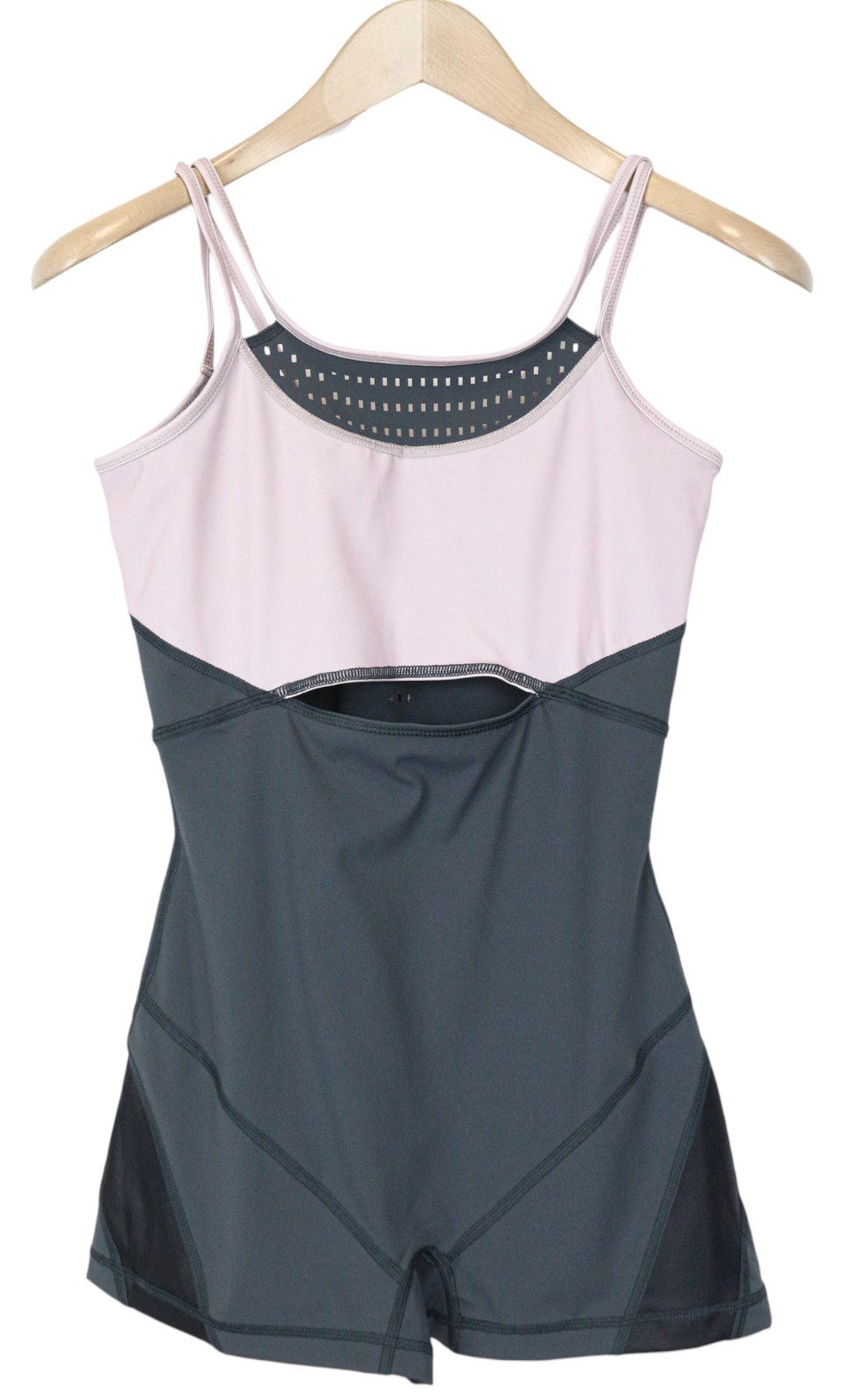 SWEATY BETTY Passe Women's Jumpsuit XS/S Grey Purple Stretch Dance Leotard