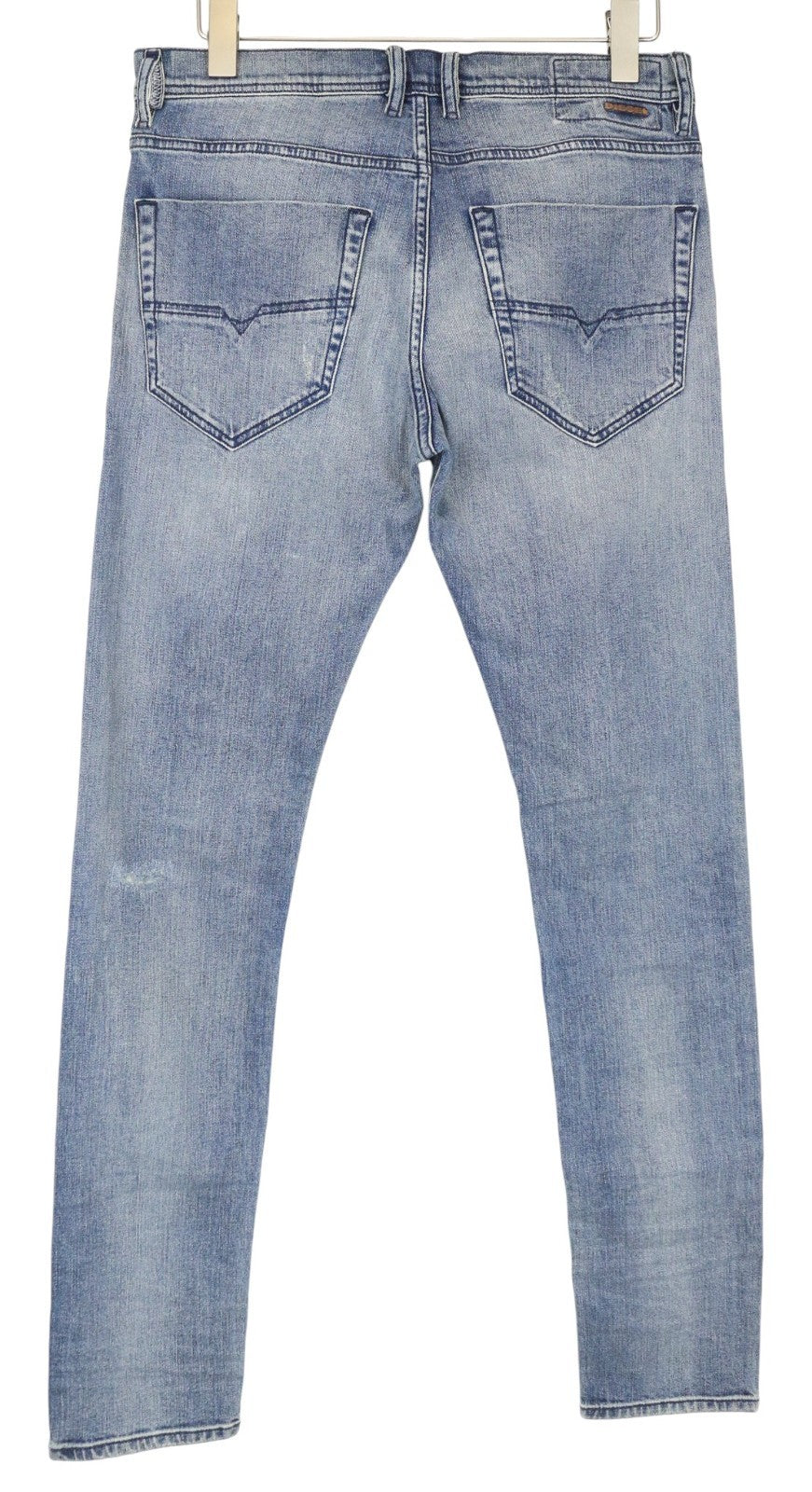 DIESEL Tepphar 084VI vyriški džinsai W30 L32 Slim Carrot Fit mėlyni skalbti tamprūs džinsai 