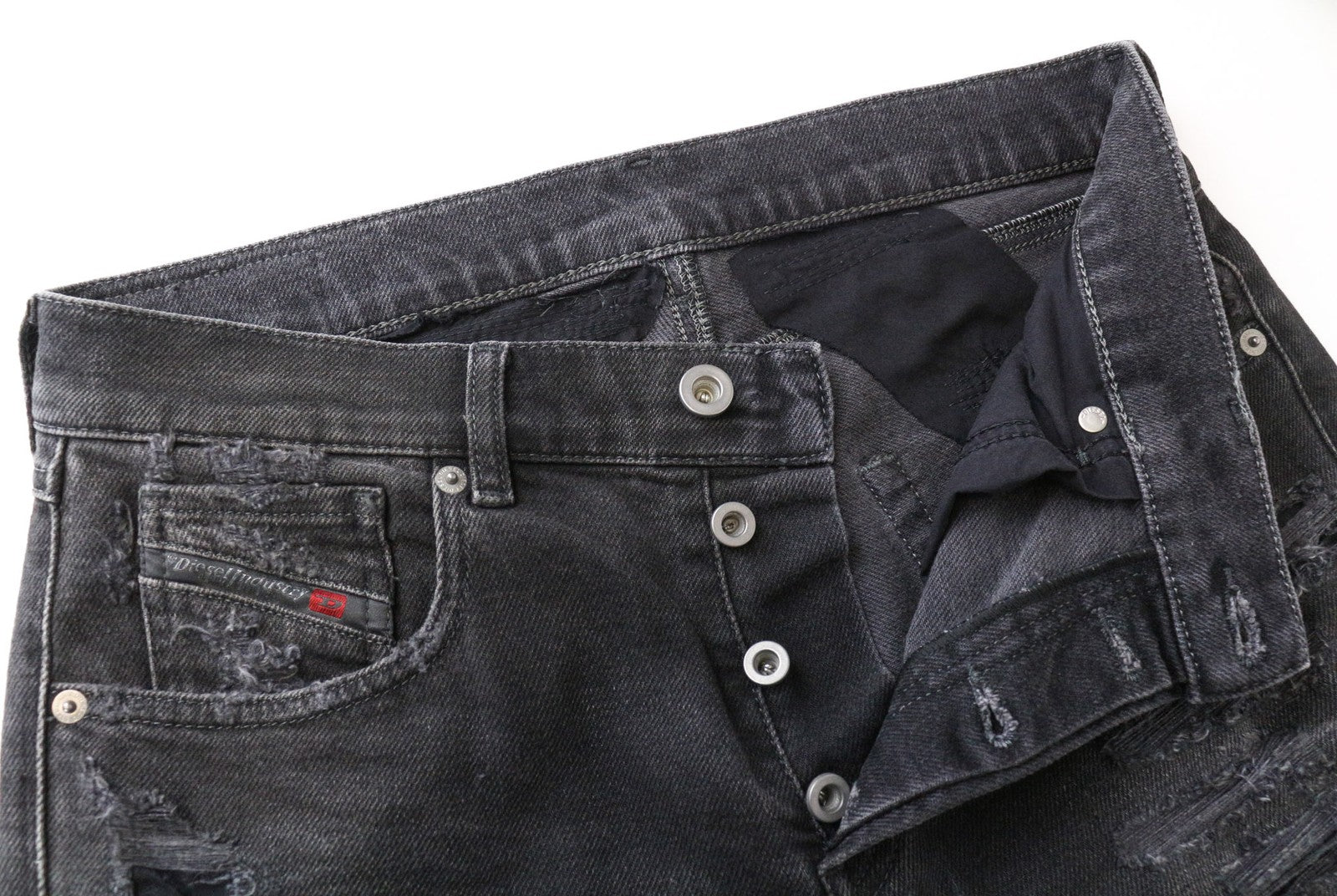 DIESEL Aryel 084XZ moteriški džinsai W29 L30 įprasto kirpimo, dirbtinės medvilnės mišinio audinys 