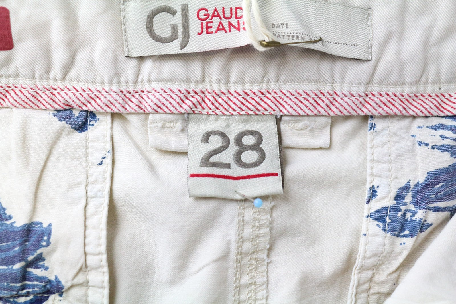 GAUDI JEANS vyriškos kelnės W28 smėlio spalvos medvilnės mišinio su skalbtomis sagomis 