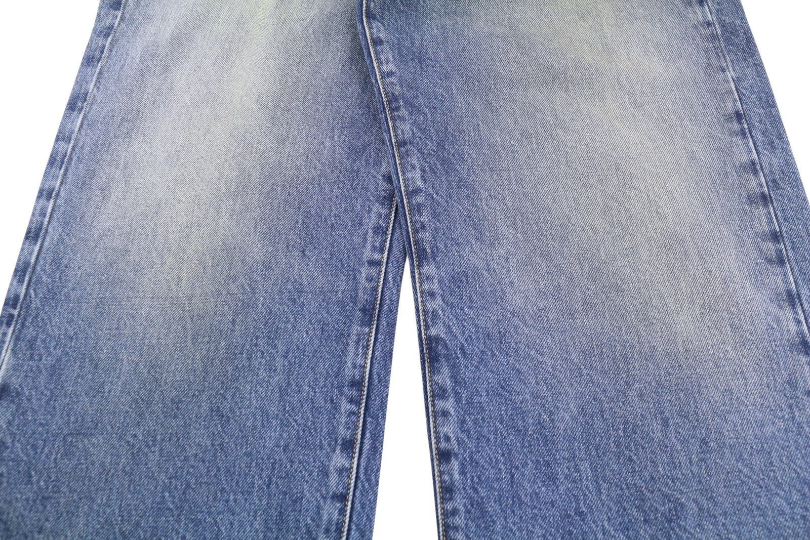 R13 Cuffed X-BF moteriški džinsai su rankogaliais 27 Jasper tiesaus kirpimo blukintos mėlynos spalvos džinsinis kelnės su užtrauktuku PF25 