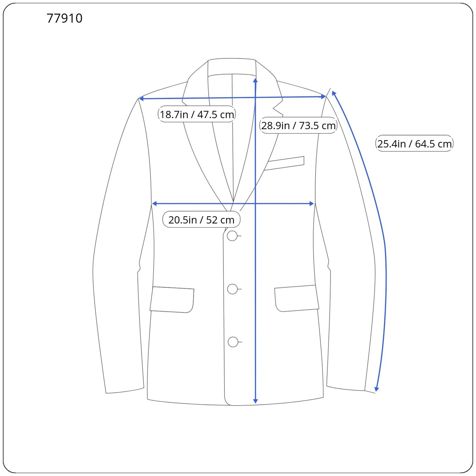 „SUITSUPPLY Napoli Blue Line“ vyriškas švarkas, UK38R, tamsiai mėlynas, vieneilis, grynos vilnos 