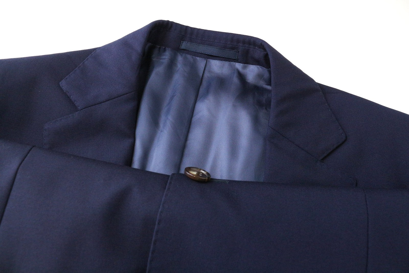 „SUITSUPPLY Napoli Blue Line“ vyriškas švarkas, UK38R, tamsiai mėlynas, vieneilis, grynos vilnos 