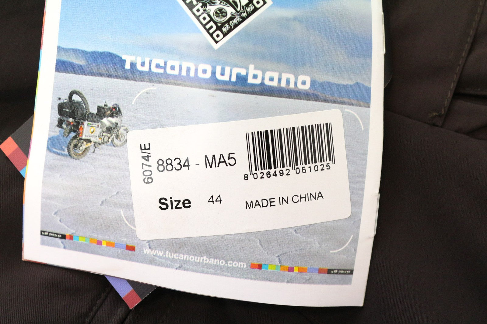 TUCANO URBANO WSP moteriška striukė IT44 ruda, su užtrauktuku ir gobtuvu, atspari vandeniui, motociklams 