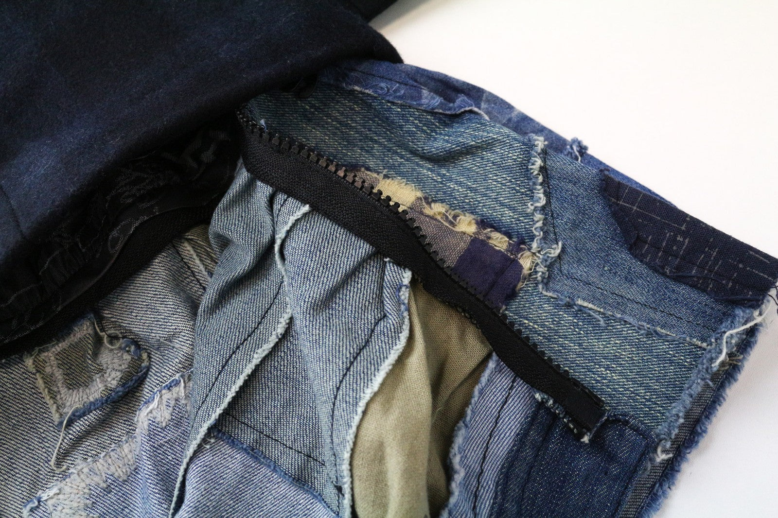 DESIGUAL moteriškas paltas IT40 tamsiai mėlynas languotas vilnos ir medvilnės mišinio vieneilis paltas 