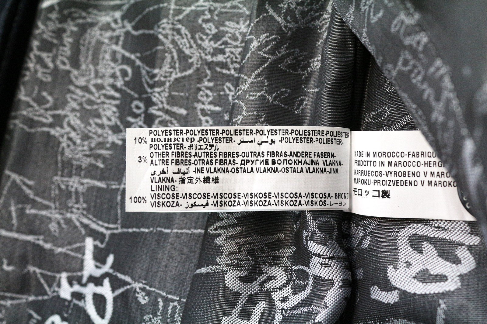 DESIGUAL moteriškas paltas IT40 tamsiai mėlynas languotas vilnos ir medvilnės mišinio vieneilis paltas 