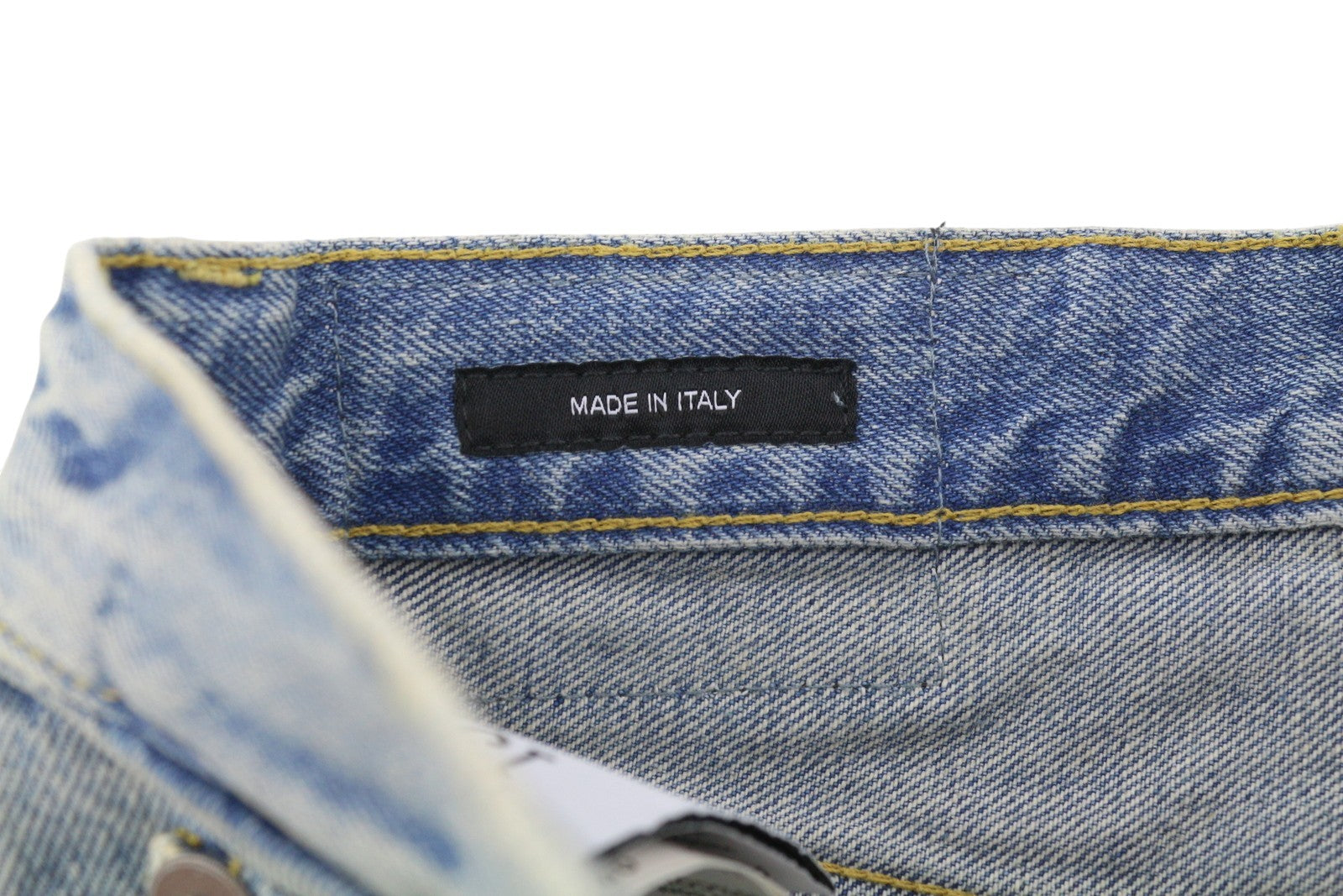 R13 Charlotte moteriški džinsai 24 Merrin mėlyni aukšta juostele, platėjančiomis klešnėmis, išblukintos PF25 RRP795 