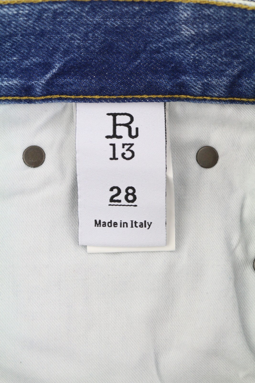 R13 Boyfriend moteriški džinsai 28 Bain W Rips Distress Cropped Faded PS25 RRP599 