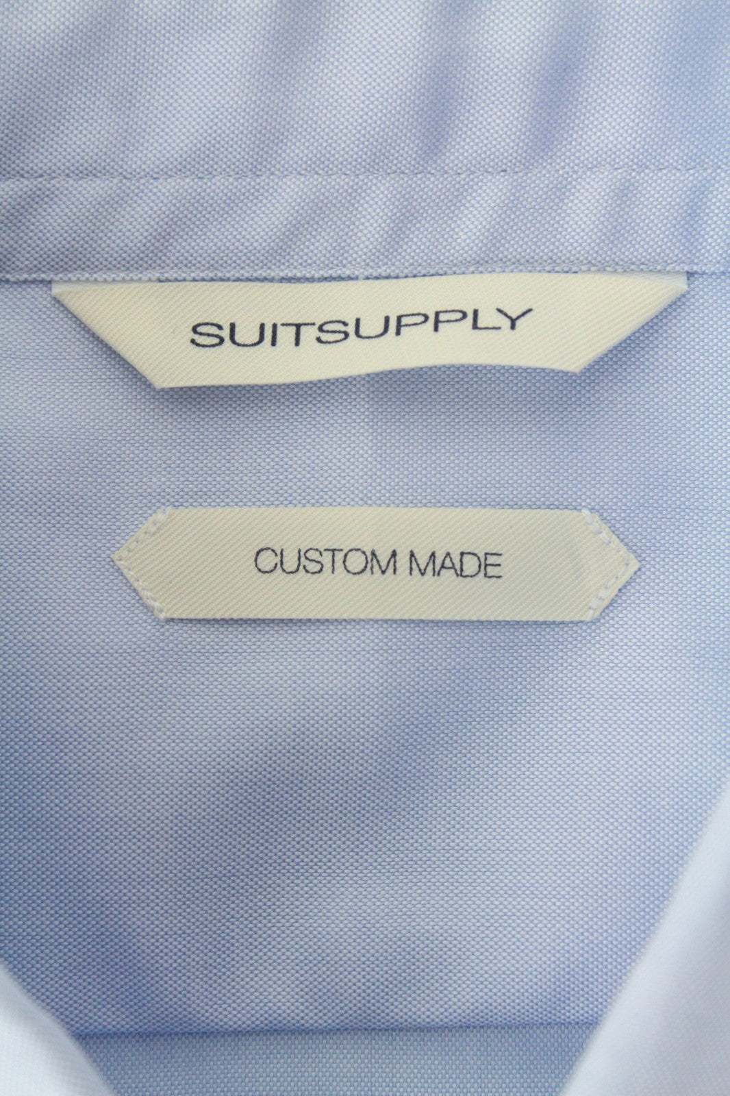 SUITSUPPLY Men's Formal Shirt 43/17 Blue Cotton Extra Slim Fit Classic Pure Slim