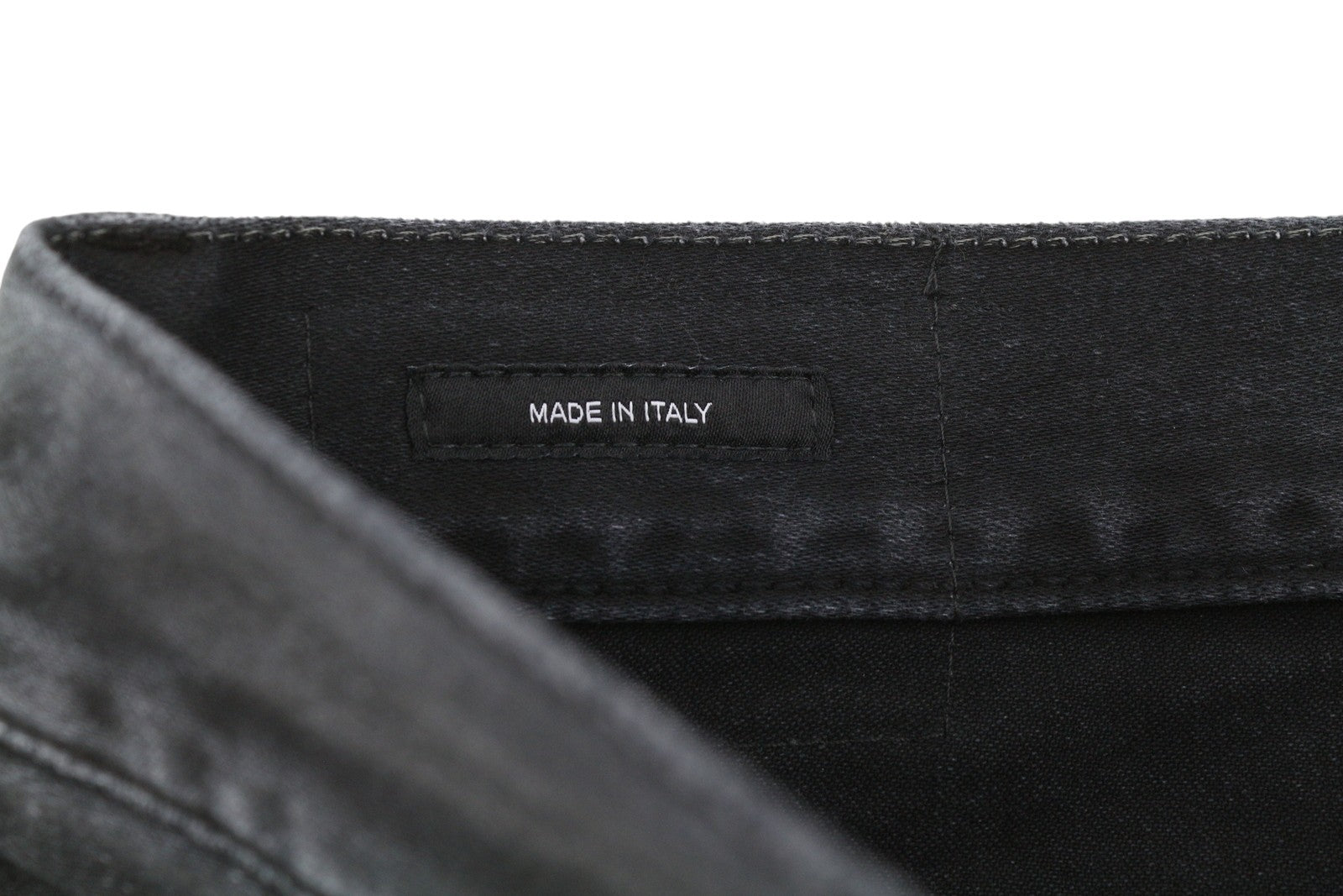 R13 X-BF moteriški džinsai, 30 dydžio, juodi, dažyti moleskino imitacijos, išblukinti, trumpinti iki kulkšnies, FW25 