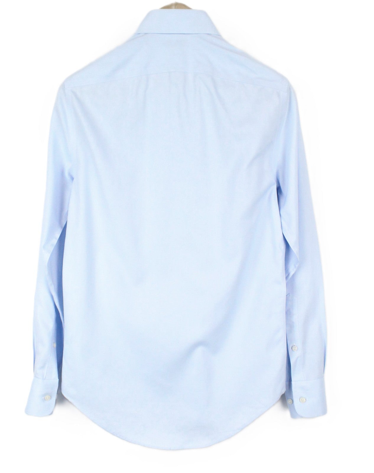 SUITSUPPLY Men's Formal Shirt 35/13.5 Slim Fit Blue Cotton Formal Classic Button