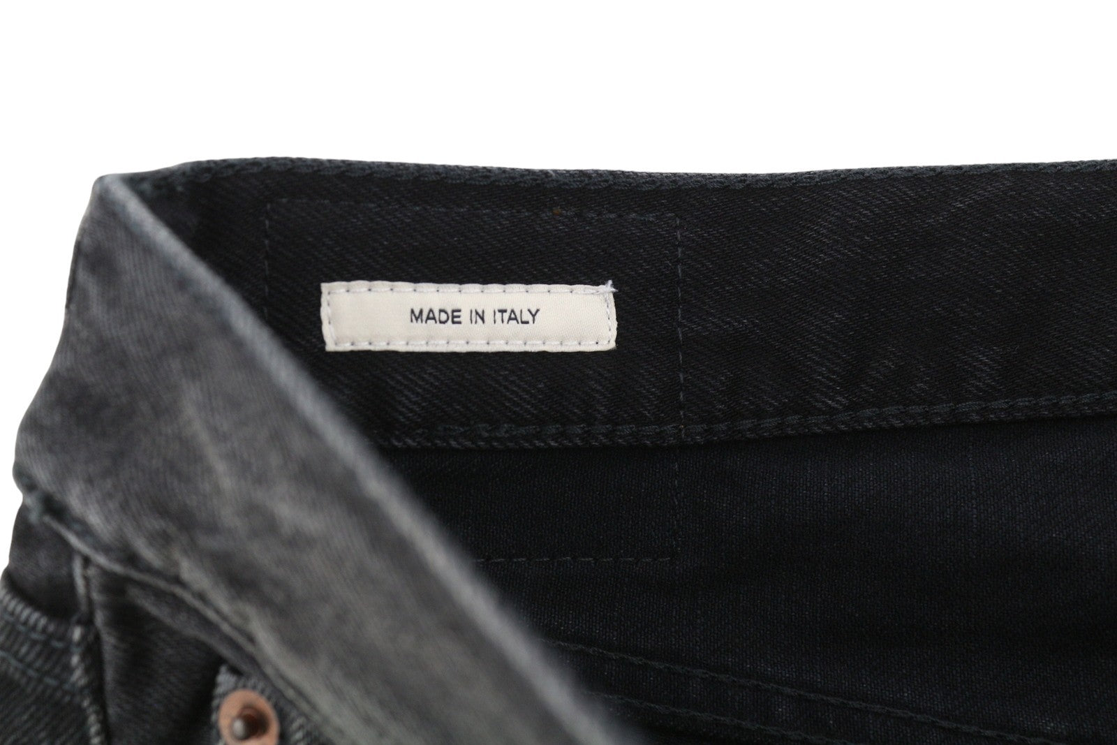R13 Cuffed X-BF moteriški džinsai 28 Phantom Selvedge Black Limited Edition Faded FW25 