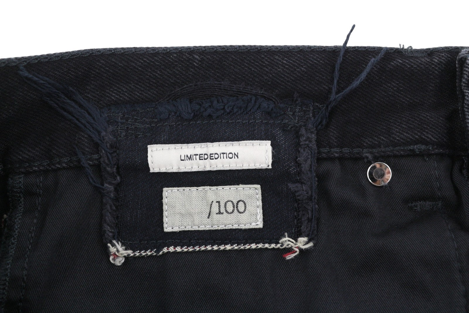 R13 Cuffed X-BF moteriški džinsai 28 Phantom Selvedge Black Limited Edition Faded FW25 