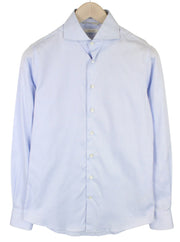 SUITSUPPLY Men's Formal Shirt 37/14.5 Light Blue Slim Cutaway Pure Cotton Formal