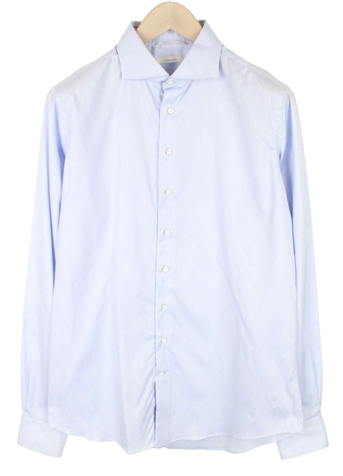 SUITSUPPLY Men's Formal Shirt 41L/16L Blue Cutaway Extra Slim Pure Cotton Formal