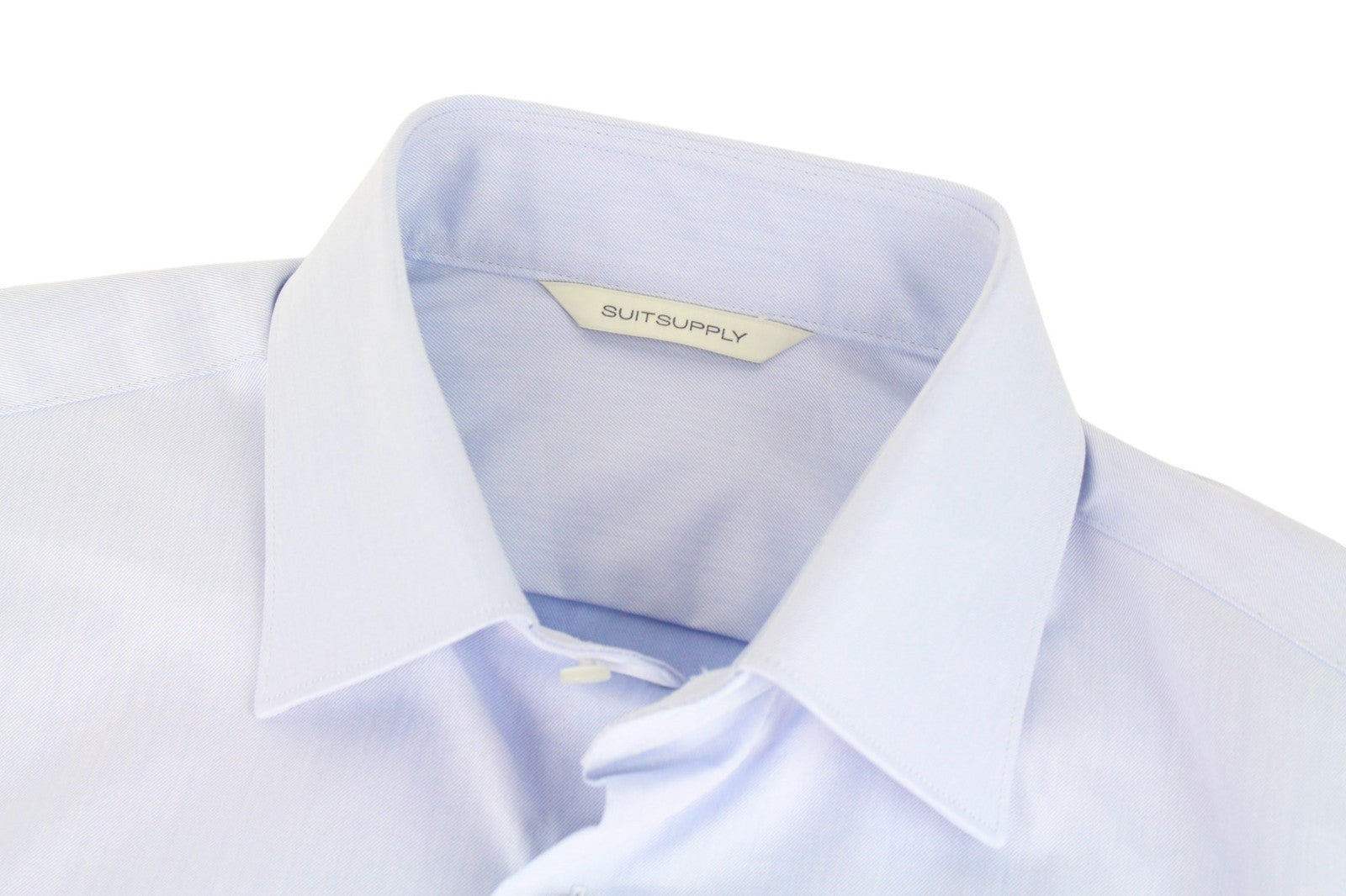 „SUITSUPPLY“ vyriški formalūs marškinėliai, 38 l, šviesiai mėlyni, priglundantys, grynos medvilnės, dryžuoti. 