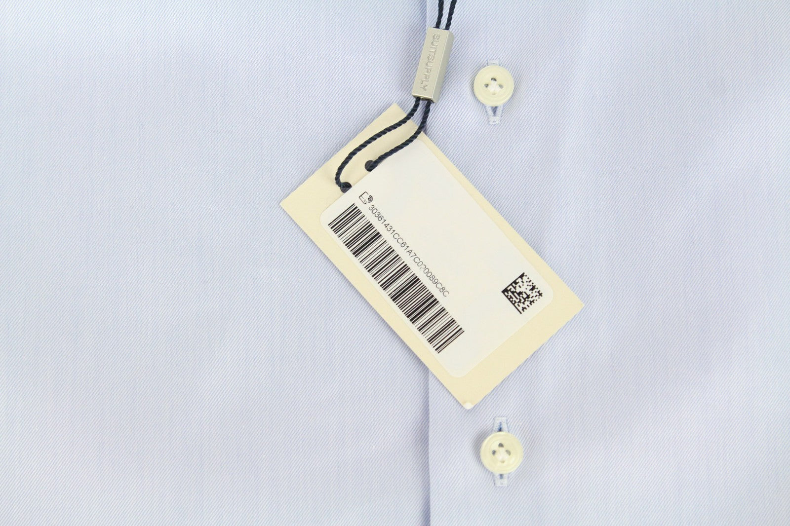 „SUITSUPPLY“ vyriški formalūs marškinėliai, 38 l, šviesiai mėlyni, priglundantys, grynos medvilnės, dryžuoti. 