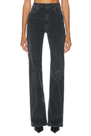 R13 Jane moteriškos kelnės 24 Obsidian tamprios virvelės su užtrauktuku ant ilgų kojų FW25 RRP699 