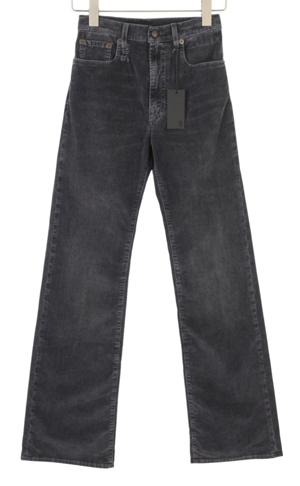 R13 Jane moteriškos kelnės 24 Obsidian tamprios virvelės su užtrauktuku ant ilgų kojų FW25 RRP699 