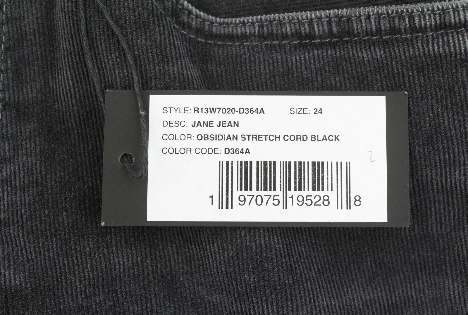 R13 Jane moteriškos kelnės 24 Obsidian tamprios virvelės su užtrauktuku ant ilgų kojų FW25 RRP699 