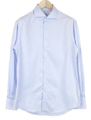 SUITSUPPLY Men's Formal Shirt ~M Light Blue Cotton Slim Classic Cutaway Fit