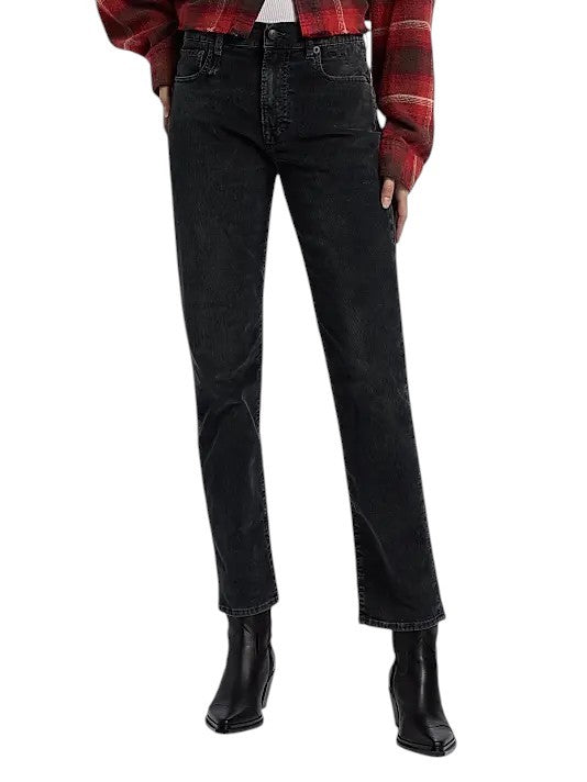 R13 Romeo moteriškos kelnės 24 Obsidian tamprios virvelės tiesaus kirpimo su užtrauktuku FW25 RRP599 