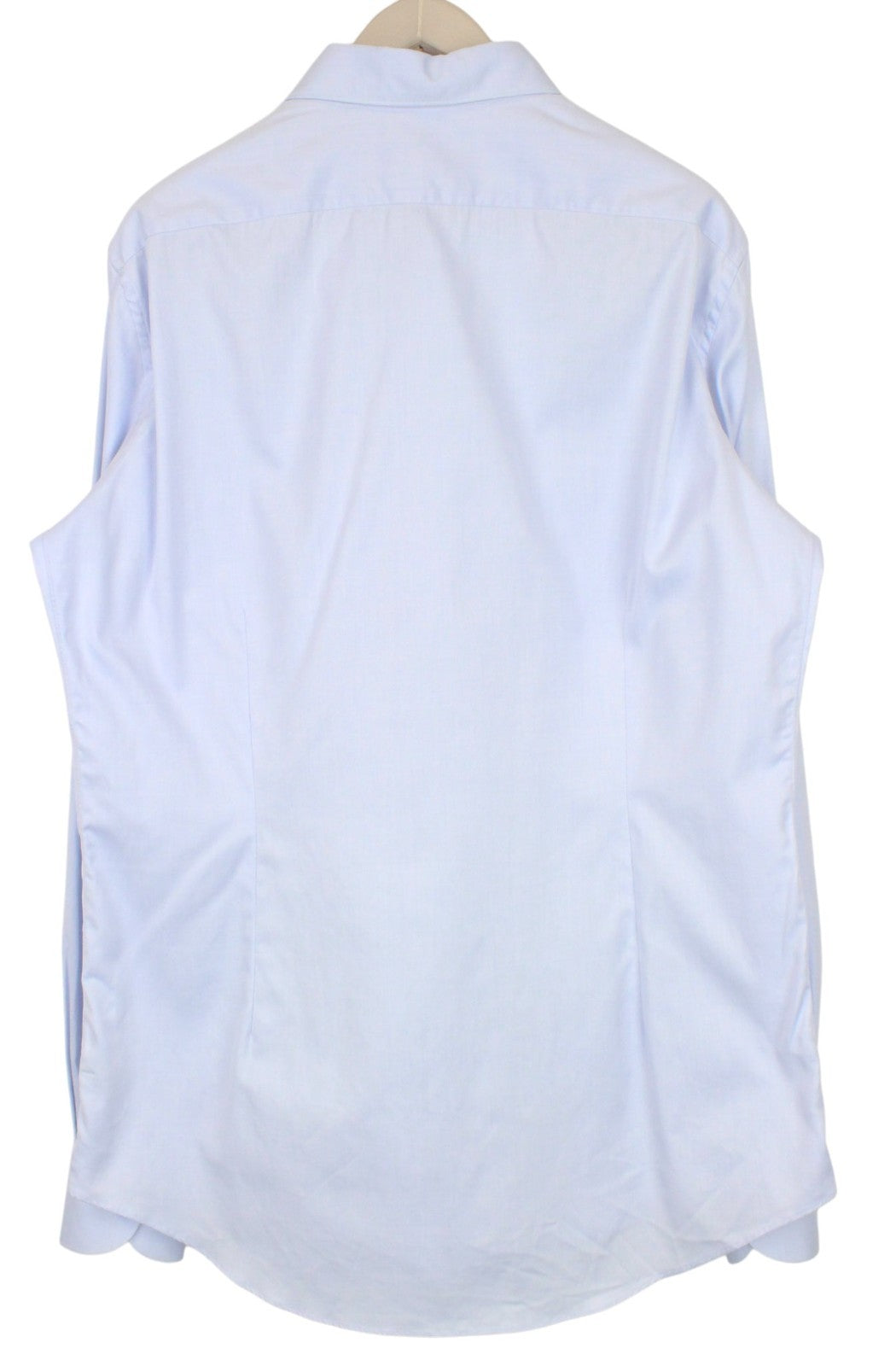 „SUITSUPPLY“ vyriški formalūs marškinėliai, 45L/17,75L, šviesiai mėlyni, medvilniniai, iškirpti, ploni, formalūs 