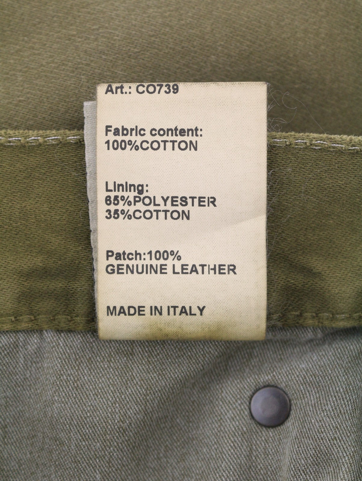 R13 Boyfriend moteriškos kelnės 29 alyvuogių spalvos dažyta moleskine su išblukusiu užtrauktuku iki kulkšnies FW25 