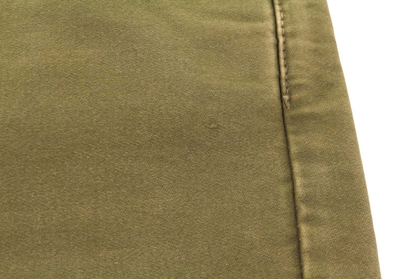 R13 Boyfriend moteriškos kelnės 29 alyvuogių spalvos dažyta moleskine su išblukusiu užtrauktuku iki kulkšnies FW25 