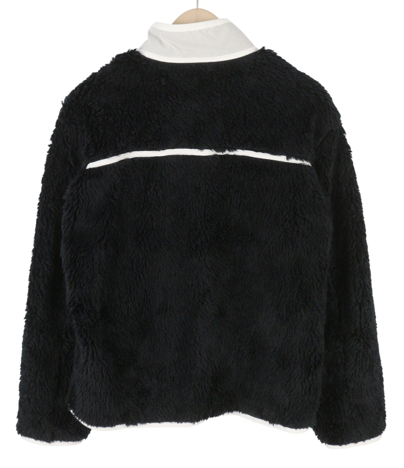 AMBUSH nauja flisinė vyriška striukė L, juoda, pūkuota, dirbtinio kailio, užtrauktuku, lengva, RRP710 