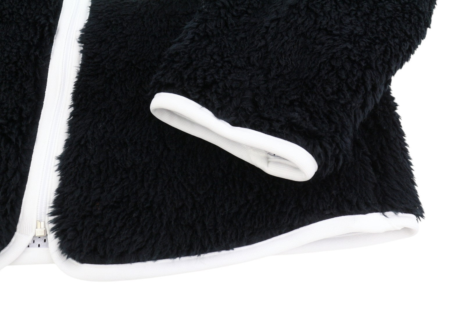 AMBUSH nauja flisinė vyriška striukė L, juoda, pūkuota, dirbtinio kailio, užtrauktuku, lengva, RRP710 