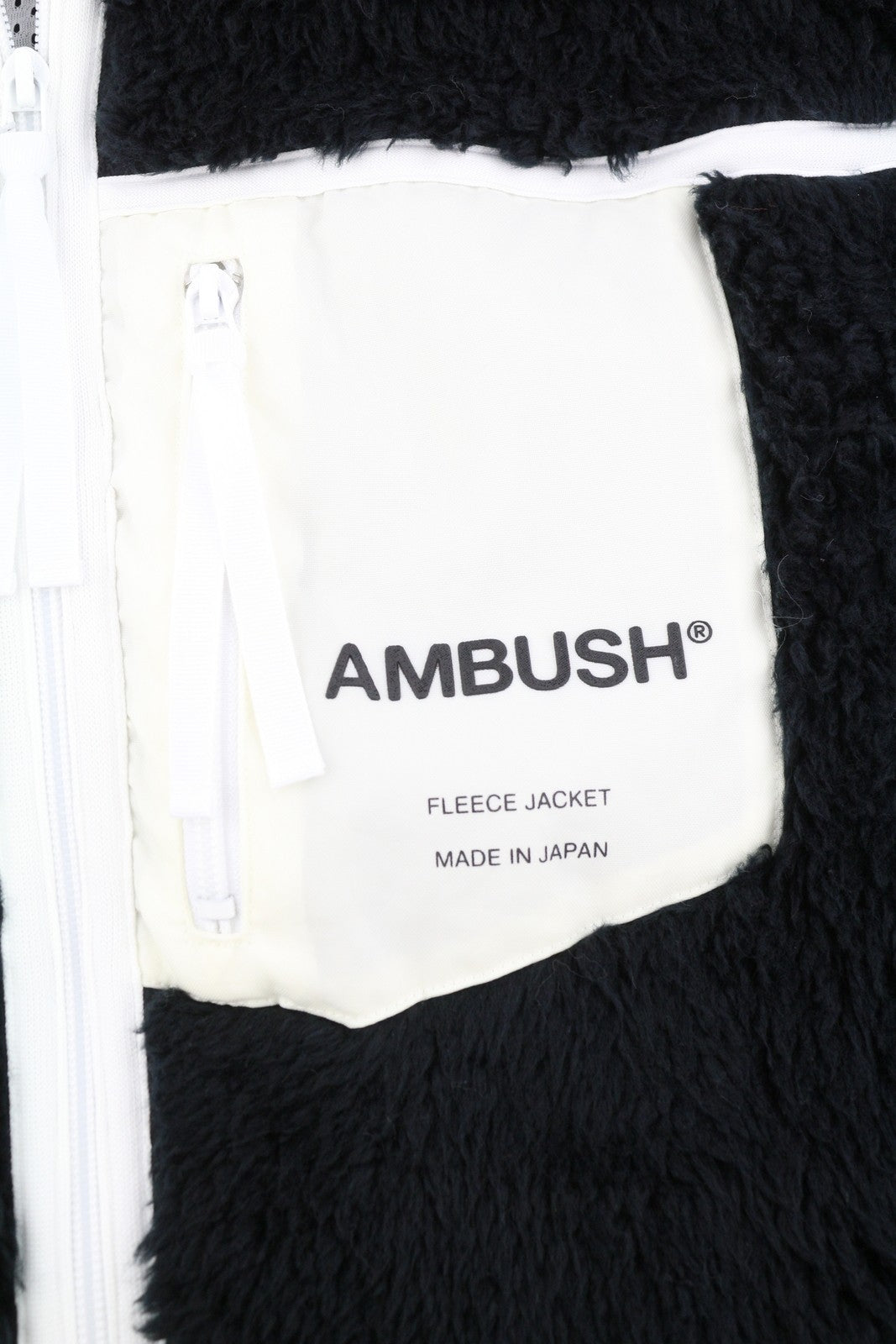 AMBUSH nauja flisinė vyriška striukė L, juoda, pūkuota, dirbtinio kailio, užtrauktuku, lengva, RRP710 